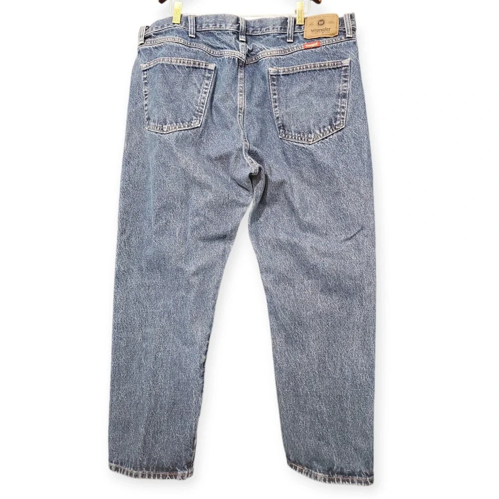 Wrangler Denim Blue Jeans Mens 40 x 29 100% Cotton‎